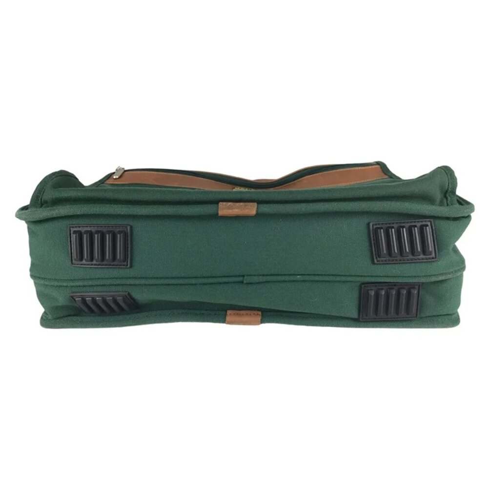 PORT Mens Green Brown Protection System Laptop Sleeve Messenger Bag‎ - Picture 6 of 11